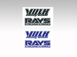 RAYS VOLK RACING MAINTENANCE STICKER VOLK RACING TE37 REPAIR STICKER BLUE (FOR WHITE) FOR  7415-2