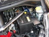 KAWAI WORKS FRONT STRUT BAR TYPEPG FOR SUBARU R1 R2 RC1 RJ1 RC2 RJ2 SU0120-FTP-00 - Black Hawk Japan