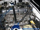 KAWAI WORKS FRONT STRUT BAR TYPEOS FOR NISSAN FAIRLADY Z S130 RETROFIT CAB  NS0300-FTO-00 - Black Hawk Japan