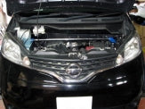 KAWAI WORKS FRONT STRUT BAR TYPEOS FOR NISSAN NV200 VANETTE M20 NS0870-FTO-00 - Black Hawk Japan