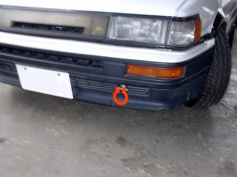 KAWAI WORKS FRONT TYPE FOLDABLE TOW HOOK FOR TOYOTA LEVIN TRENO AE86 TY0090-RFF-88