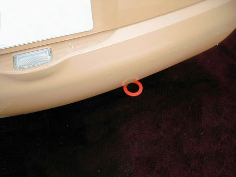 KAWAI WORKS REAR TYPE FIXED TOW HOOK FOR NISSAN MARCH K12 NS0650-RFR-99 - Black Hawk Japan