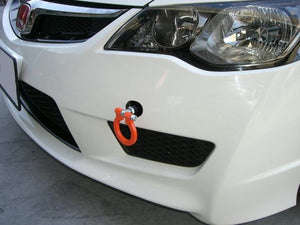 KAWAI WORKS FRONT TYPE FOLDABLE TOW HOOK FOR HONDA CIVIC FD2 MUGEN RR HN0790-RFF-88 - Black Hawk Japan
