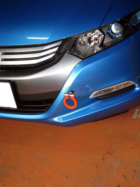 KAWAI WORKS FRONT TYPE FOLDABLE TOW HOOK FOR HONDA INSIGHT ZE2 HN0780-RFF-88 - Black Hawk Japan