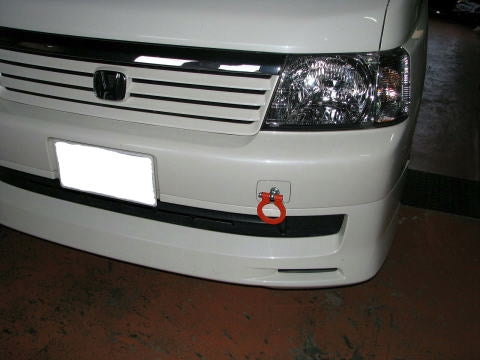 KAWAI WORKS FRONT TYPE FOLDABLE TOW HOOK FOR HONDA STEP WAGON RF3-8 HN0530-RFF-88