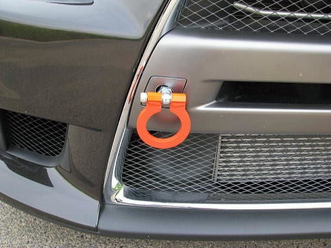 KAWAI WORKS FRONT TYPE FOLDABLE TOW HOOK FOR MITSUBISHI LANCER EVOLUTION X CZ4A MT0400-RFF-88 - Black Hawk Japan