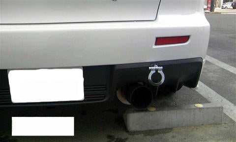 KAWAI WORKS REAR TYPE FOLDABLE TOW HOOK FOR MITSUBISHI LANCER EVOLUTION X CZ4A MT0400-RFR-88
