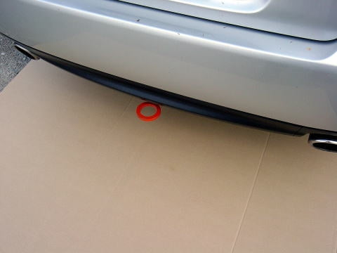 KAWAI WORKS REAR TYPE FIXED TOW HOOK FOR SUBARU LEGACY BL B4 SU0090-RFR-99 - Black Hawk Japan