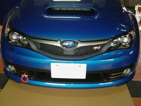 KAWAI WORKS FRONT TYPE FOLDABLE TOW HOOK FOR SUBARU IMPREZA GRB SU0140-RFF-88
