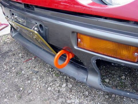 KAWAI WORKS FRONT TYPE FIXED TOW HOOK FOR SUZUKI CHARACTER PG6SS MA0150-RFF-99 - Black Hawk Japan