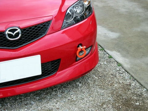 KAWAI WORKS FRONT TYPE FOLDABLE TOW HOOK FOR MAZDA DEMIO DY W MA0340-RFF-88