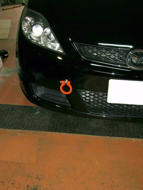 KAWAI WORKS FRONT TYPE FOLDABLE TOW HOOK FOR MAZDA PREMACY CREW MA0440-RFF-88