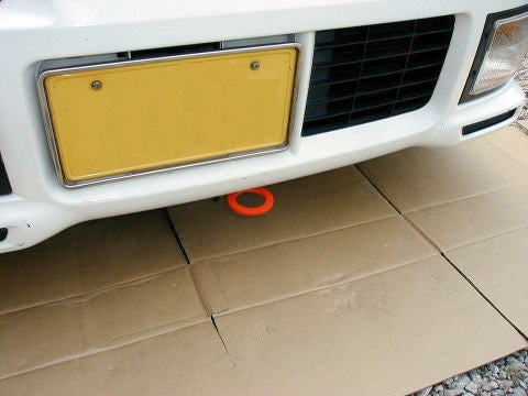 KAWAI WORKS FRONT TYPE FIXED TOW HOOK FOR DAIHATSU MIRA LEEZA OPTI L500 L502S DA0061-RFF-99 - Black Hawk Japan