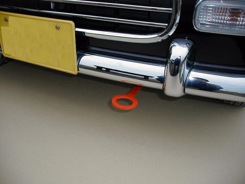 KAWAI WORKS FRONT TYPE FIXED TOW HOOK FOR DAIHATSU MIRA LIZA OPTI L700 GINO  DA0100-RFF-99 - Black Hawk Japan