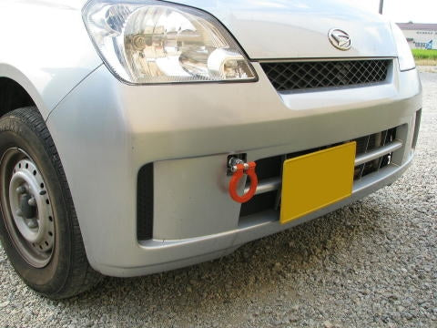 KAWAI WORKS FRONT TYPE FOLDABLE TOW HOOK FOR DAIHATSU MIRA LEEZA OPTI L250 L260 DA0180-RFF-88