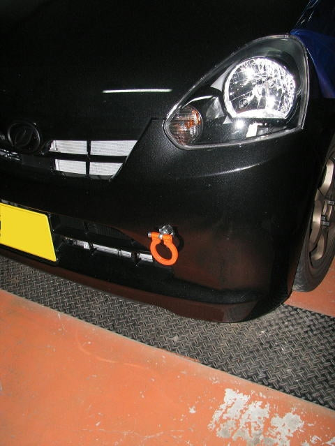 KAWAI WORKS FRONT TYPE FOLDABLE TOW HOOK FOR DAIHATSU MIRA ES LA300S DA0270-RFF-88