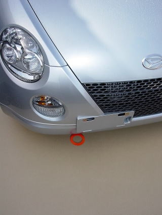 KAWAI WORKS FRONT TYPE FIXED TOW HOOK FOR DAIHATSU COPEN L880 DA0150-RFF-99