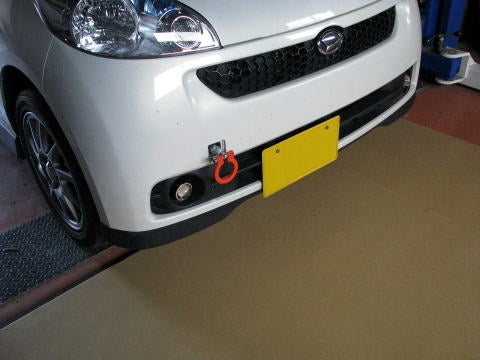 KAWAI WORKS FRONT TYPE FOLDABLE TOW HOOK FOR DAIHATSU SONICA L405 L415S DA0181-RFF-88