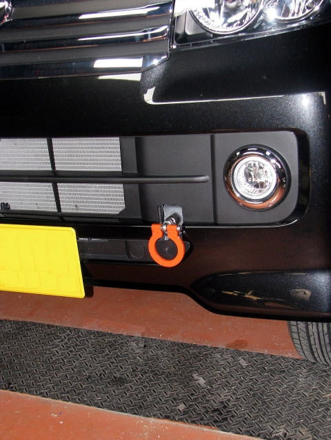 KAWAI WORKS FRONT TYPE FOLDABLE TOW HOOK FOR DAIHATSU ATRAI S300 DA0220-RFF-88