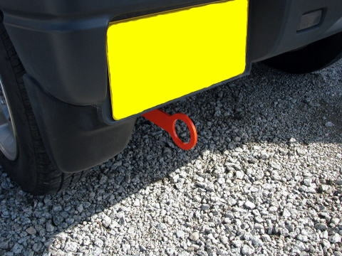 KAWAI WORKS REAR TYPE FIXED TOW HOOK FOR SUZUKI JIMNY JB23 SZ0180-RFR-99 - Black Hawk Japan