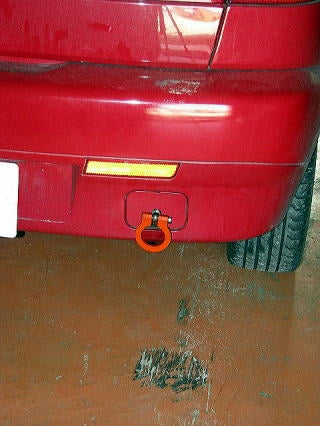 KAWAI WORKS REAR TYPE FOLDABLE TOW HOOK FOR ALFA145 930A5 IM0230-RFR-88 - Black Hawk Japan