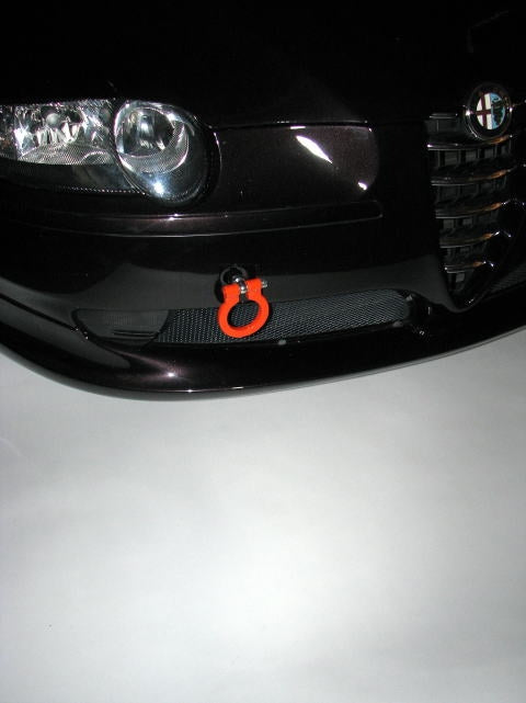 KAWAI WORKS FRONT TYPE FOLDABLE TOW HOOK FOR ALFA147 937AB IM0410-RFF-88