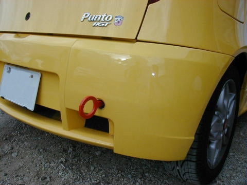 KAWAI WORKS REAR TYPE FIXED TOW HOOK FOR FIAT PUNTO 188A1 ABARTH IM0600-RFR-99 - Black Hawk Japan