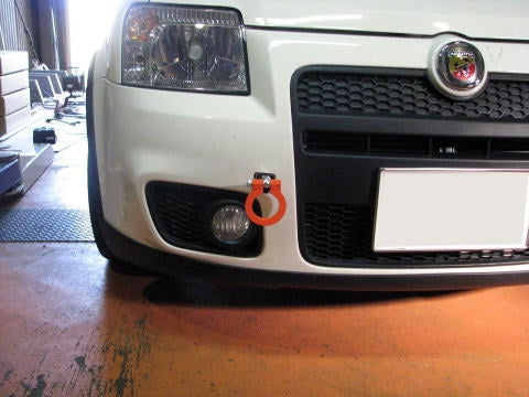 KAWAI WORKS FRONT TYPE FOLDABLE TOW HOOK FOR FIAT PANDA 169 IM0660-RFF-88