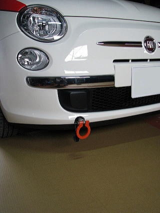 KAWAI WORKS FRONT TYPE FOLDABLE TOW HOOK FOR FIAT500 595ABARTH 3121  IM0680-RFF-88