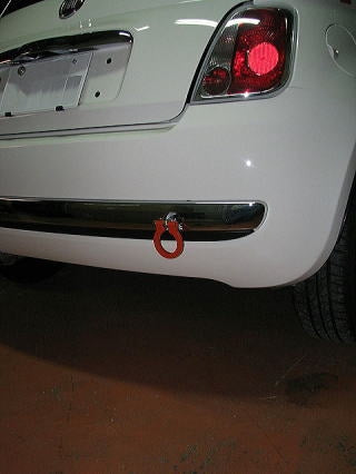 KAWAI WORKS REAR TYPE FOLDABLE TOW HOOK FOR FIAT500 595ABARTH 3121  IM0680-RFR-88