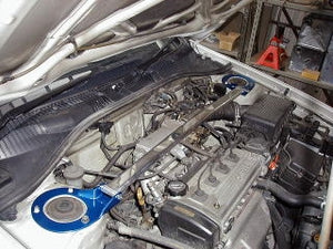 KAWAI WORKS FRONT STRUT BAR TYPEOS FOR TOYOTA CORONA INA ST19 21  TY0220-FTO-00