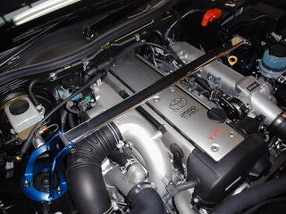 KAWAI WORKS FRONT STRUT BAR TYPEOS FOR TOYOTA CRESTA CHASER MARK II JZX110 TY0940-FTO-00