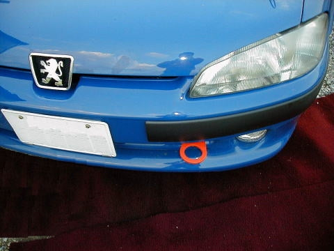 KAWAI WORKS FRONT TYPE FIXED TOW HOOK FOR PEUGEOT 106 S10 S16 2S IM0150-RFF-99