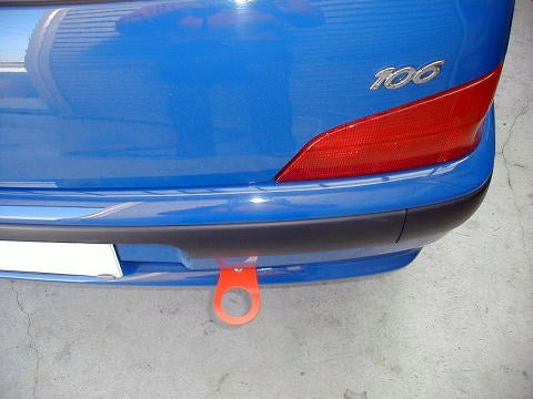 KAWAI WORKS REAR TYPE FIXED TOW HOOK FOR PEUGEOT 106 S10 S16 2S IM0150-RFR-99 - Black Hawk Japan