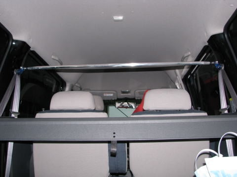 KAWAI WORKS REAR PILLAR BAR TYPE STRAIGHT FOR SUBARU SAMBARDIAS TW TV1 SU0160-PIC-00