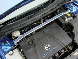 KAWAI WORKS FRONT STRUT BAR TYPEOS FOR MAZDA AXELA BK3 5 E MA0390-FTO-00 - Black Hawk Japan