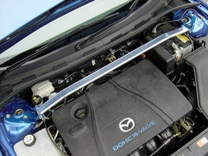 KAWAI WORKS FRONT STRUT BAR TYPEOS FOR MAZDA AXELA BK3 5 E MA0390-FTO-00 - Black Hawk Japan