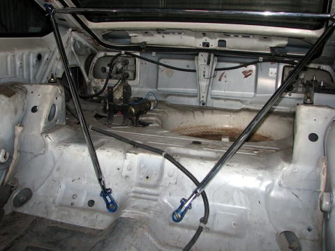 KAWAI WORKS REAR OPTIONAL BAR FOR NISSAN SUNNY B-310 NS0020-OP0-00 - Black Hawk Japan