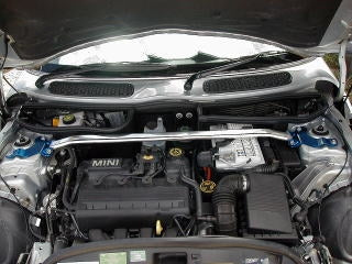 KAWAI WORKS FRONT STRUT BAR TYPEOS FOR BMW MINI RE RA16 IM0380-FTO-00 - Black Hawk Japan