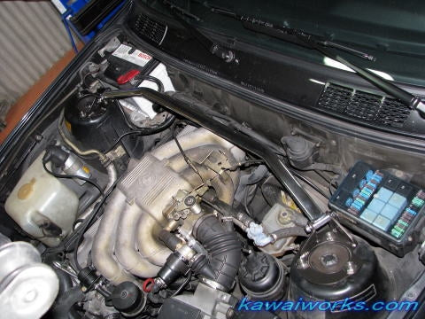 KAWAI WORKS FRONT STRUT BAR TYPEOS FOR BMW 3 E30 IM0011-FTO-00 - Black Hawk Japan