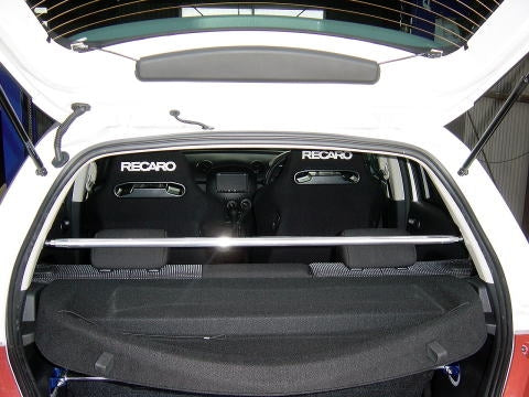 KAWAI WORKS REAR PILLAR BAR FOR MAZDA DEMIO DE FS MA0420-PI0-00 - Black Hawk Japan
