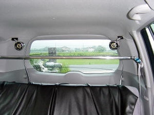 KAWAI WORKS REAR PILLAR BAR FOR MAZDA PREMACY CP8W MA0320-PI0-00 - Black Hawk Japan