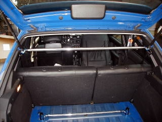 KAWAI WORKS REAR PILLAR BAR FOR PEUGEOT 106 S10 2S S16 IM0150-PI0-00 - Black Hawk Japan