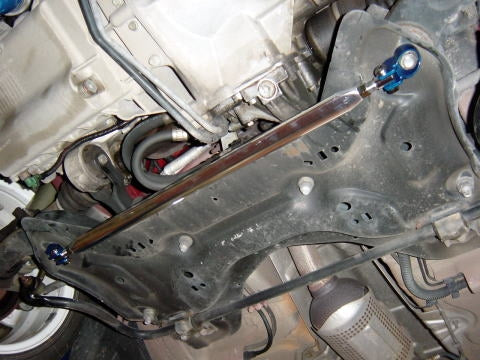 KAWAI WORKS FRONT LOWER ARM BAR FOR PEUGEOT 206 T1RFN 206RC IM0210-LOF-00 - Black Hawk Japan