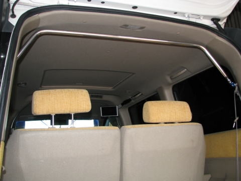 KAWAI WORKS REAR PILLAR BAR TYPE SQUARE FOR HONDA STEP WAGON RF3 4 5 6 7 HN0530-PIE-00 - Black Hawk Japan