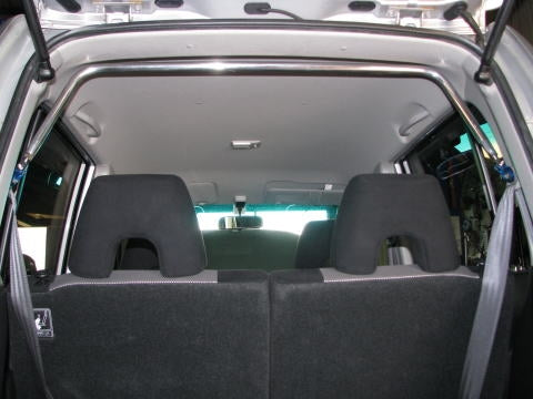 KAWAI WORKS REAR PILLAR BAR TYPE SQUARE FOR HONDA LIFE JB1 2 HN0360-PIE-00 - Black Hawk Japan