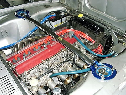 KAWAI WORKS FRONT STRUT BAR TYPEOS FOR NISSAN SKYLINE GC-10 RETROFIT CAB  NS0150-FTO-00