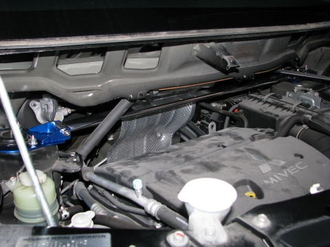 KAWAI WORKS FRONT STRUT BAR TYPEOS FOR MITSUBISHI DELICA D:5 CV5W MT0430-FTO-00 - Black Hawk Japan