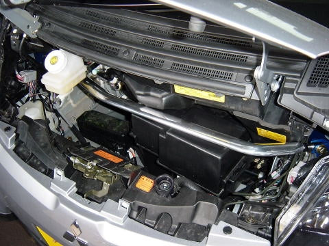 KAWAI WORKS FRONT STRUT BAR TYPEPG FOR MITSUBISHI I-EYE HA1W MT0340-FTP-00 - Black Hawk Japan