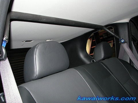 KAWAI WORKS REAR PILLAR BAR FOR NISSAN X-TRAIL NT31 NS0760-PI0-00 - Black Hawk Japan